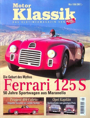 Deckblatt Motor Klassik (05/1996)